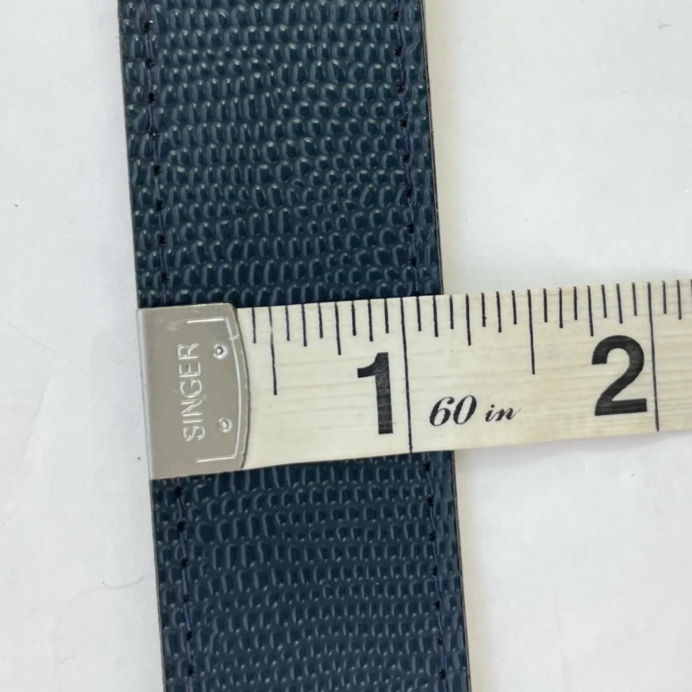 Vintage‎ Navy Blue Snakeskin Texture Belt